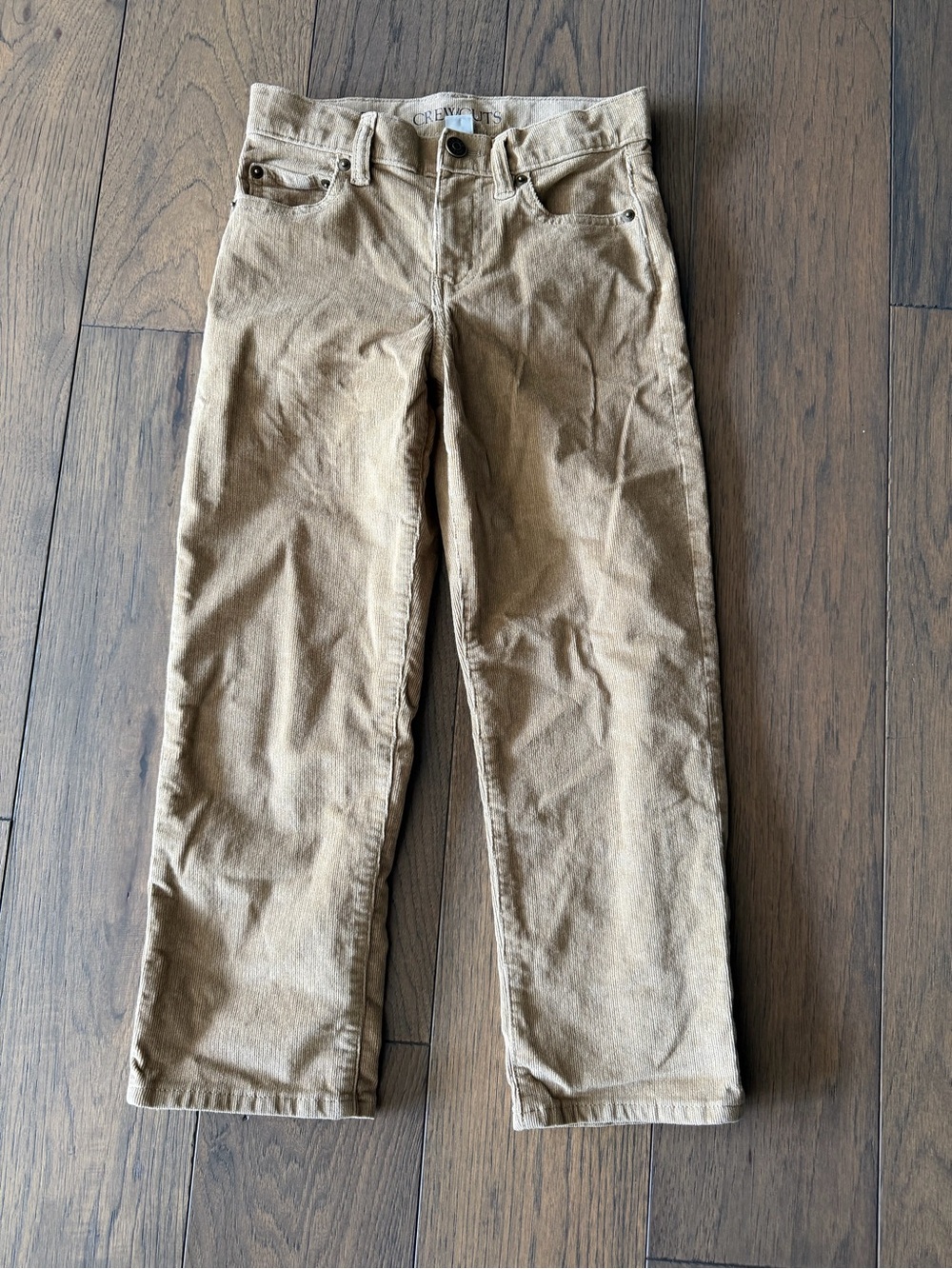 J. Crew Crewcuts Boys Classic Fit Stretch Khaki Corduroy Pants Sz 7